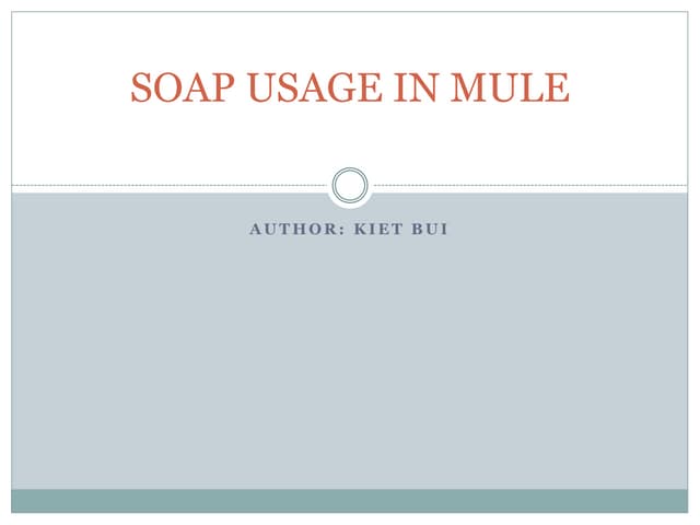 Soap In Mule