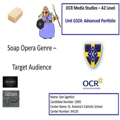 Soap opera genre   target audience task1