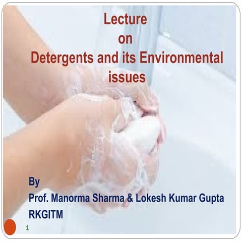 Soaps and detergents