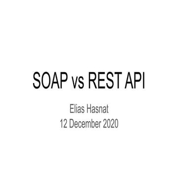 Soap vs REST-API