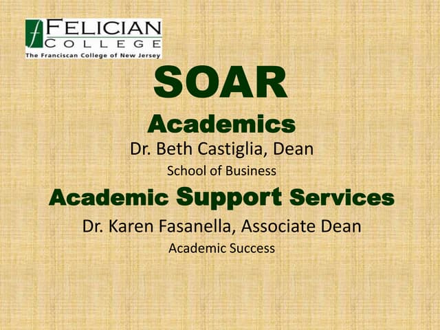 SOAR Academic Presentation
