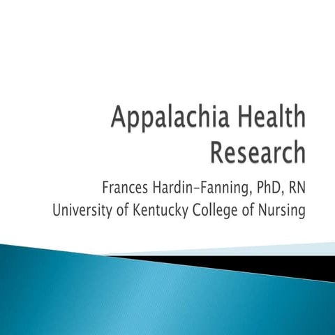 Appalachia Health Research