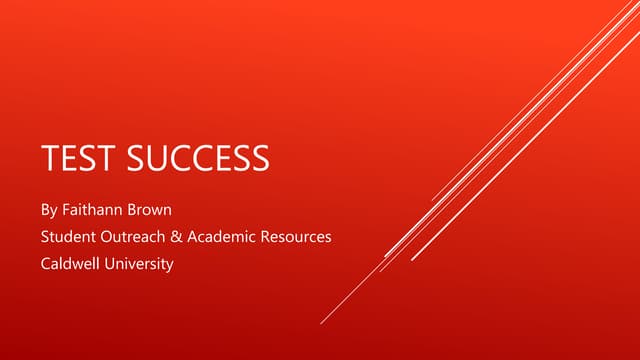 Test Success for Students with Disabilities
