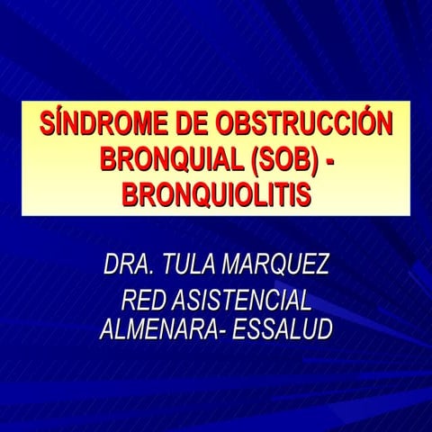 S O B A   B R O N Q U I O L I T