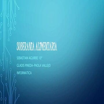 Soberania alimentaria