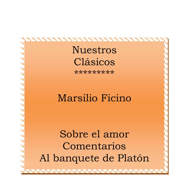 Sobre el amor ficino