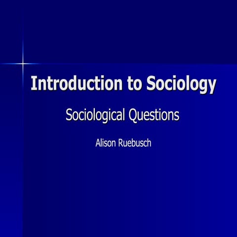 Sociology powerpoint | PPT