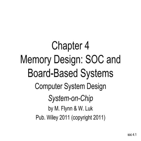 SOC-CH4.pptSOC Processors Used in SOCSOC Processors Used in SOC
