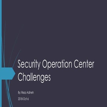 علت ناکامی بسیاری از پروژههای مرکزعملیاتامنیت چیست ؟