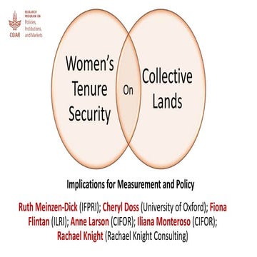 Tenure Security and Landscape Governance of Natural Resources | PDF