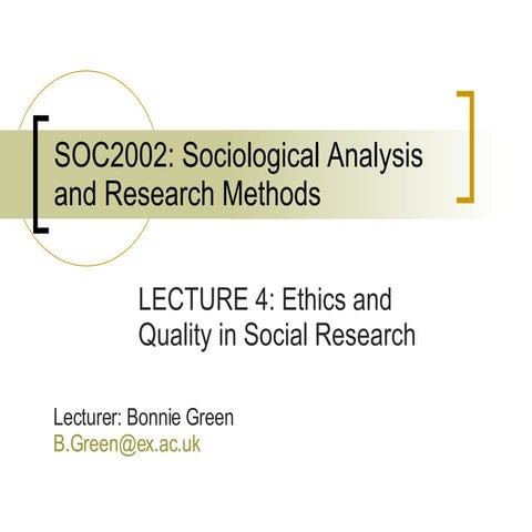 SOC2002 Lecture 4
