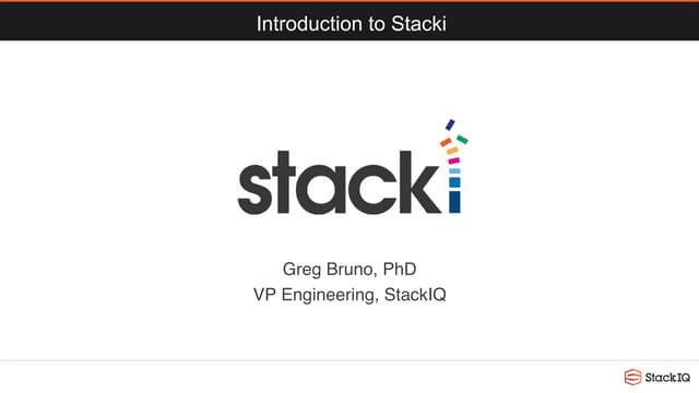Introduction to Stacki - World's fastest Linux server provisioning Tool