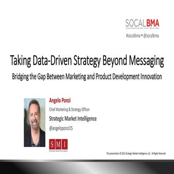 Taking Data-Driven Strategy Beyond Messaging