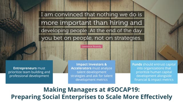 Making Managers Presentation: Preparing Social Enterprises to Scale More Effe...