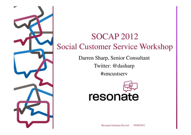 Social Customer Service Workshop