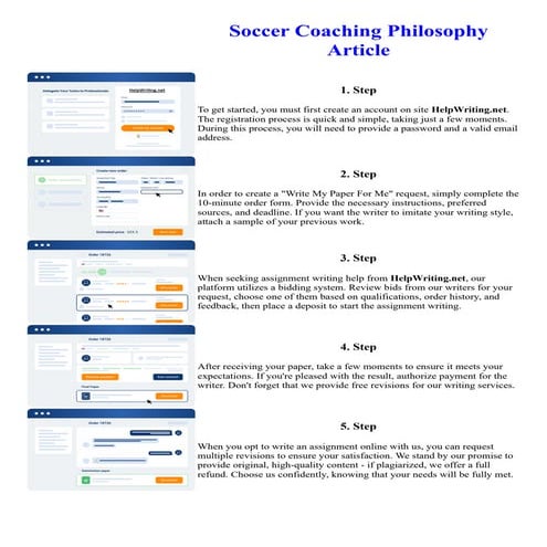 Soccer Coaching Philosophy Article. Online assignment writing service.