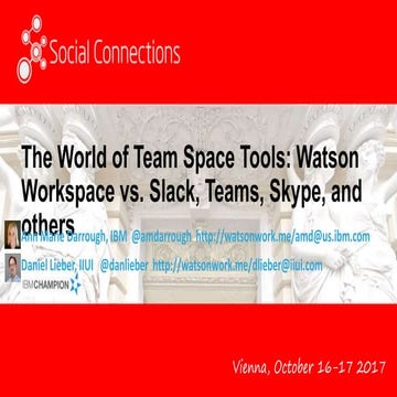 The World of Team Space Tools: Watson Workspace vs. Slack, Teams, Skype, and ...