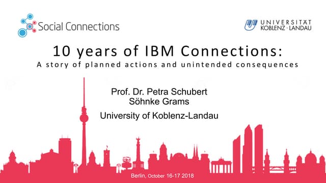 10 years of IBM Connections