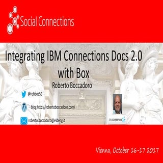 Socconx12 integrating ibm connectio...