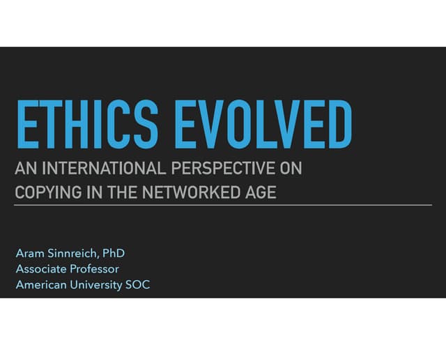 Ethics Evolved: An International Pe...
