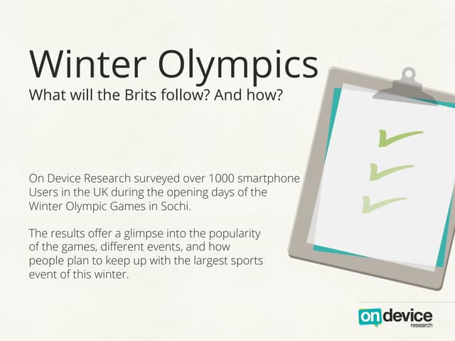 Will Brits watch the Winter Olympics in Sochi?