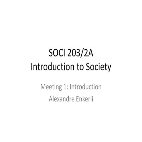 SOCI203 Meeting 1 (Draft)