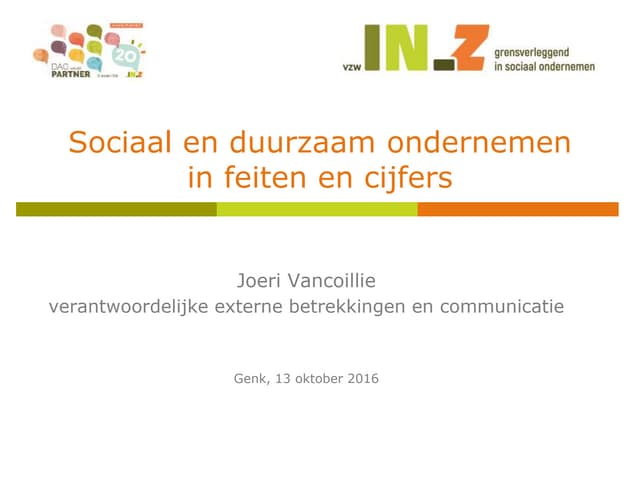 Sociaal en duurzaam ondernemen   so...