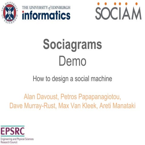 Sociagrams: How to design a social machine