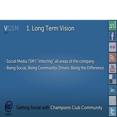 CCC Social Media Strategy 2011-20 | PPT