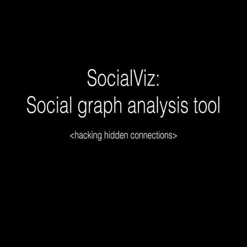 Media hack day: presenting social graph analysis tool | PPT