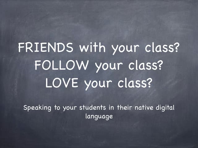 Social media for Foreign Languages Classrooms