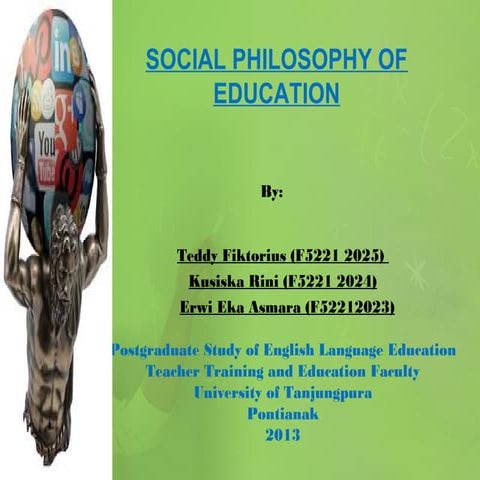 Social philosophy of education