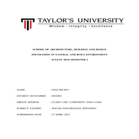 social psychology JOURNAL 1.docx