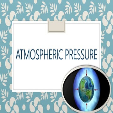 atmospheric pressure of class 7 