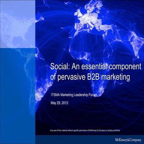 Social: An essential component of pervasive B2B marketing