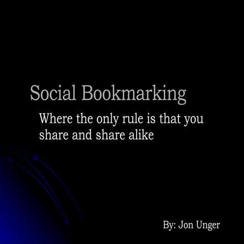 Social Bookmarking