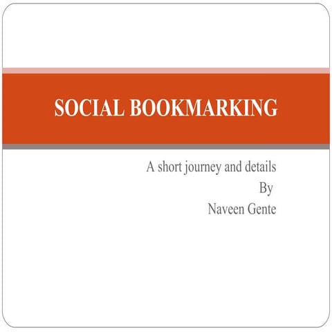 Social Bookmarking 1
