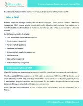 Enhance Business Relationships with Social CRM