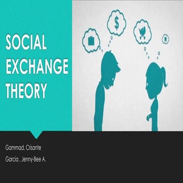 Social Exchange Theory PowerPoint - Jayla Blythe | PPTX