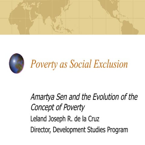 Social Exclusion Poverty