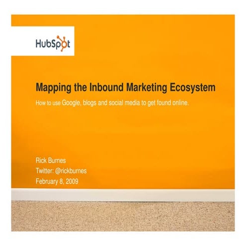 Mapping the Inbound Marketing Ecosystem