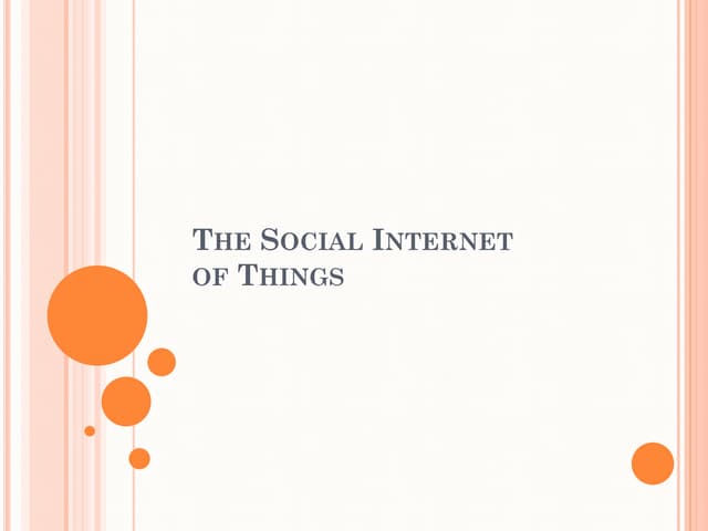 Social io t-sito s-iot