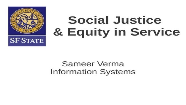 Social Justice and Equity in the Academy