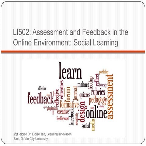 Social Learning and Online assessment