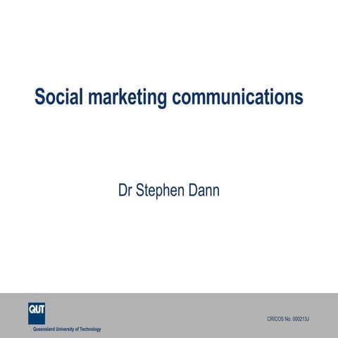 Social marketing communications