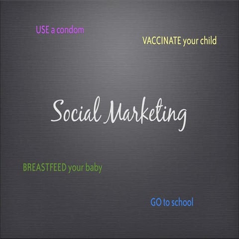 Social Marketing  J455