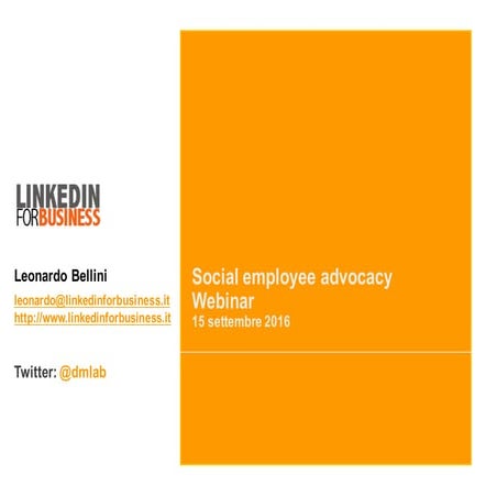 Social media employee advocacy