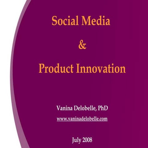 Social Media And Product Innovation
