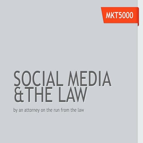 10 Legal TIps For Social Media in 2012