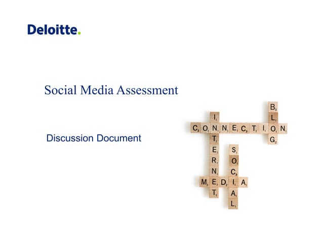 Social media-assessment
